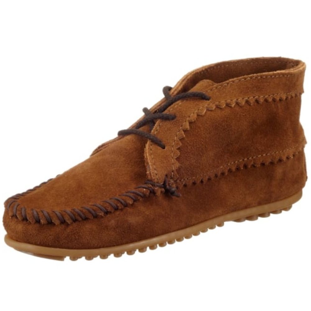 Minnetonka Suede Ankle Boot Dusty Brown